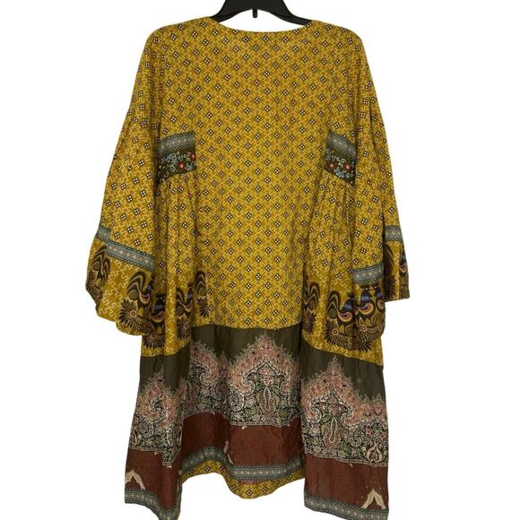 NL Pret Pima CottonYellow Gold  Digital Printed Stitched Lawn Tunic/Dress 10 - Picture 3 of 15